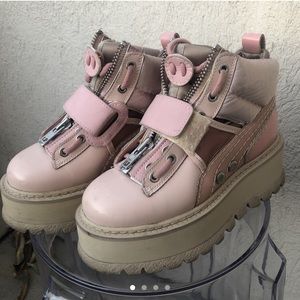 Sold!! Fenty Puma by Rihanna Pink Platform Boots